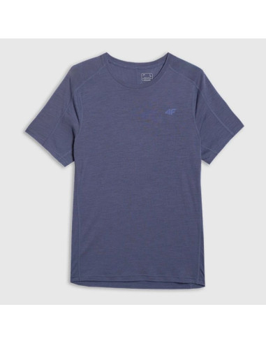 Koszulka trekkingowa z wełną merino męska 4f 4fwaw25tftsm1526-32s