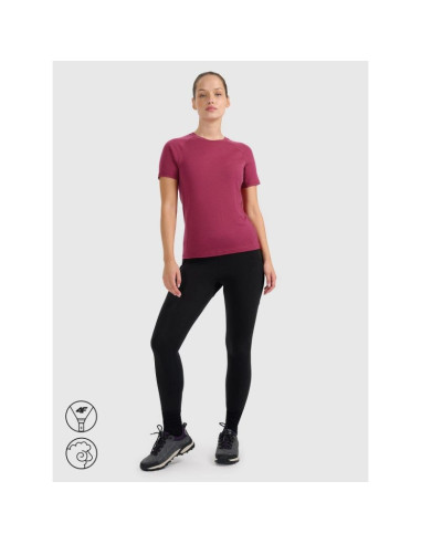 Koszulka trekkingowa z wełną merino damska 4f 4fwaw25tftsf1527-53s