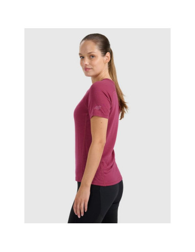 Koszulka trekkingowa z wełną merino damska 4f 4fwaw25tftsf1527-53s