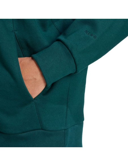 Bluza męska adidas all szn fleece full-zip zielona jx5101