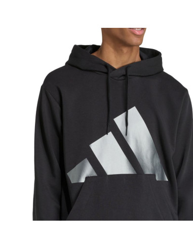 Bluza męska adidas holiday 3s hoodie czarna jm1698