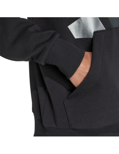 Bluza męska adidas holiday 3s hoodie czarna jm1698