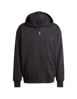 Bluza męska adidas all szn fleece full-zip hoodie czarna ix1249 2