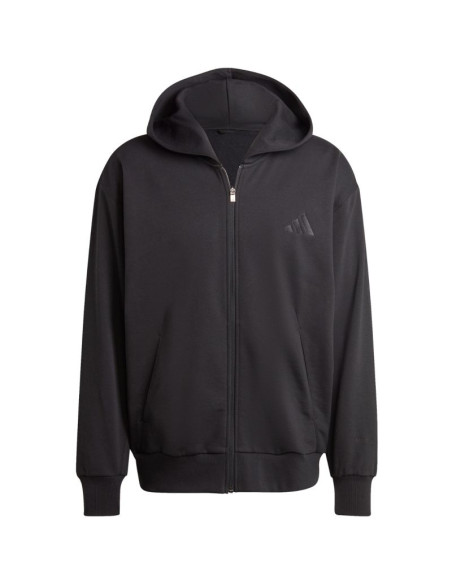 Bluza męska adidas all szn fleece full-zip hoodie czarna ix1249