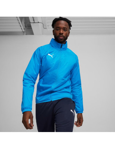Kurtka męska puma team goal all weather niebieska 659038 02
