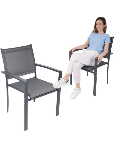 Krzesło ogrodowe 57x57x88cm textline kpl.2szt