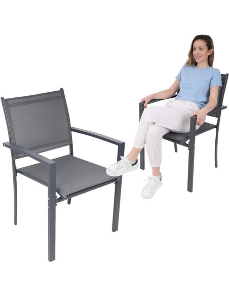 Krzesło ogrodowe 57x57x88cm textline kpl.2szt