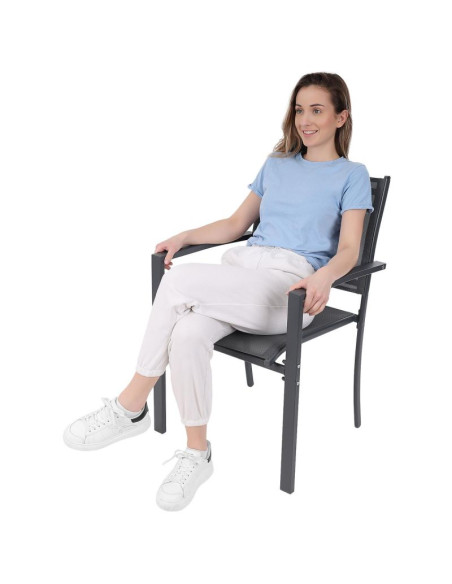 Krzesło ogrodowe 57x57x88cm textline kpl.2szt