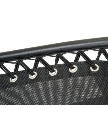 Leżak ogrodowy składany wielofunkcyjny z daszkiem 173x52/65x110cm czarno-szary