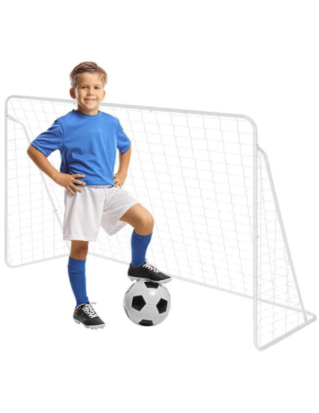 Bramka do piłki nożnej enero z siatką 240x150x90cm fi 25 i 22mm