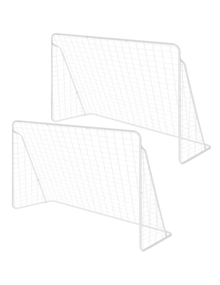 Bramka do piłki nożnej enero z siatką 240x150x90cm fi 25 i 22mm