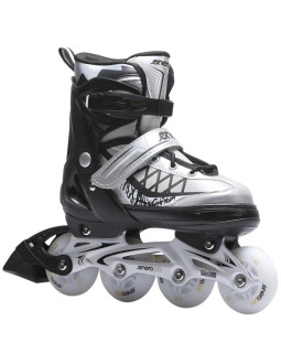 Łyżworolki-wrotki-łyżwy 4w1 enero pro led 30-33 szare 2