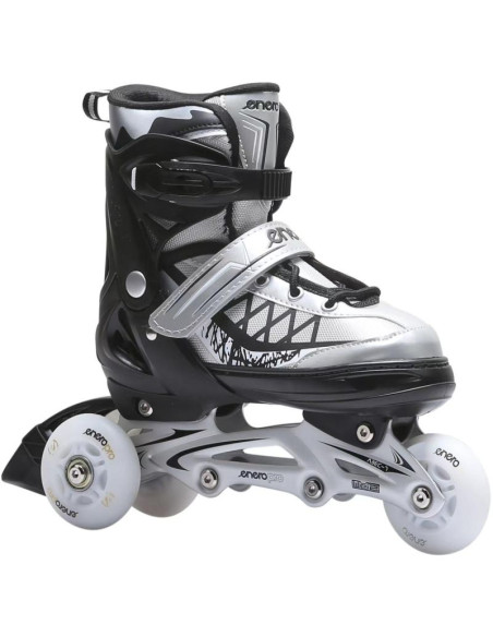 Łyżworolki-wrotki-łyżwy 4w1 enero pro led 30-33 szare