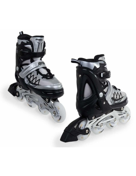 Łyżworolki-wrotki-łyżwy 4w1 enero pro led 30-33 szare