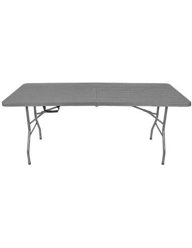 Stół cateringowy składany w walizkę 180x74cm max.100kg  woodland deska ciemny szary