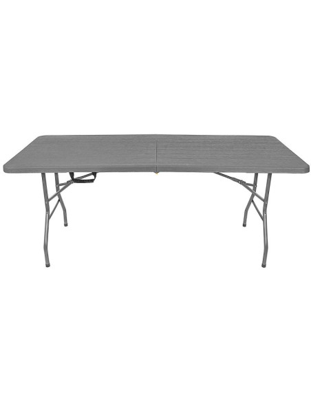 Stół cateringowy składany w walizkę 180x74cm max.100kg  woodland deska ciemny szary