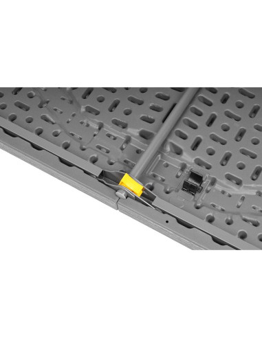 Stół cateringowy składany w walizkę 180x74cm max.100kg  woodland deska ciemny szary