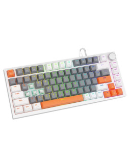 Savio klawiatura magnetyczna astral white outemu white jade rgb 3 kolory keycapów 2