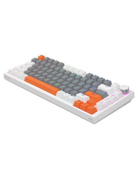 Savio klawiatura magnetyczna astral white outemu white jade rgb 3 kolory keycapów