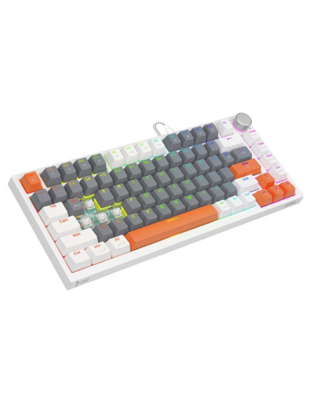 Savio klawiatura magnetyczna astral white outemu white jade rgb 3 kolory keycapów