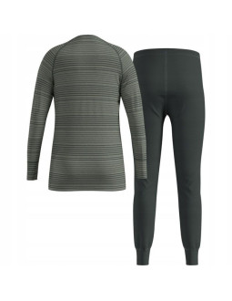 Bielizna termoaktywna - zestaw odlo set long active warm set roz. 140cm szara