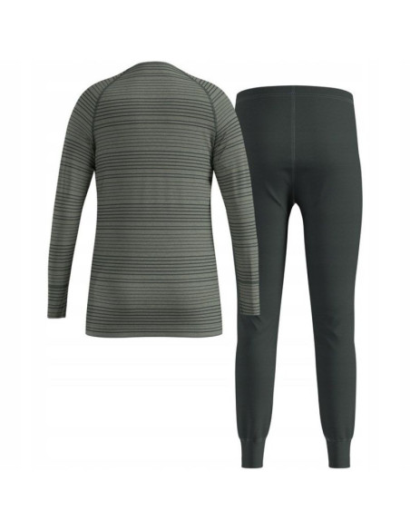 Bielizna termoaktywna - zestaw odlo set long active warm set roz. 140cm szara