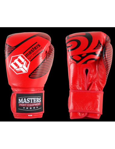 Rękawice bokserskie skórzane masters rbt-red 12 oz