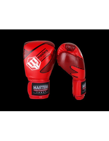 Rękawice bokserskie skórzane masters rbt-red 12 oz