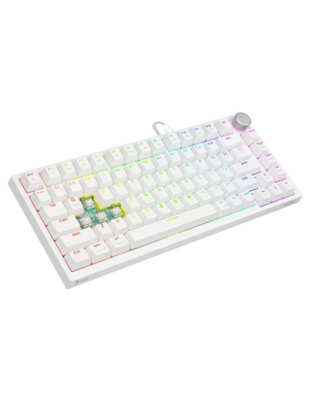 Savio klawiatura mechaniczna astral white outemu white jade rgb