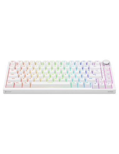 Savio klawiatura mechaniczna astral white outemu white jade rgb