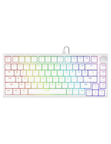 Savio klawiatura mechaniczna astral white outemu white jade rgb