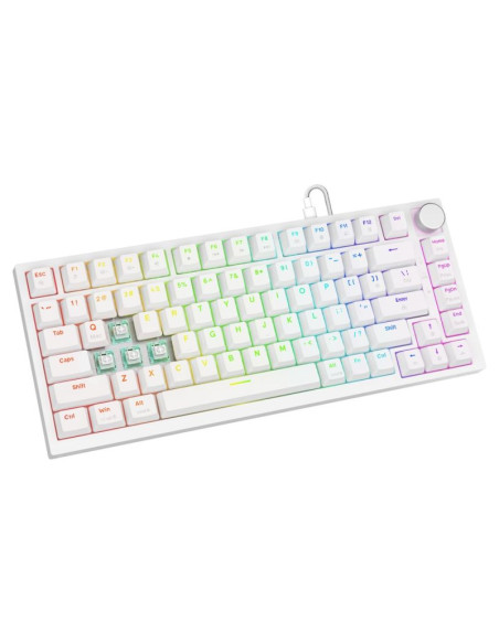 Savio klawiatura mechaniczna astral white outemu white jade rgb