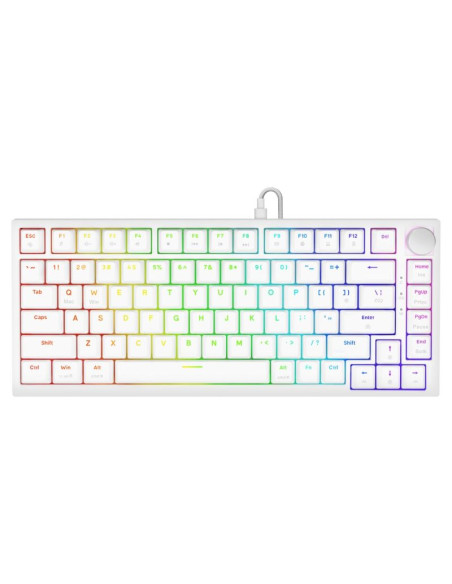 Savio klawiatura mechaniczna astral white outemu white jade rgb