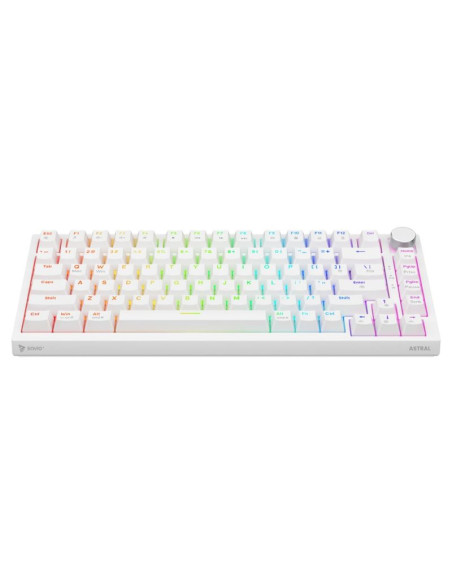 Savio klawiatura mechaniczna astral white outemu white jade rgb