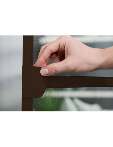 Moskitiera drzwi alu 100x215 brąz basic plus