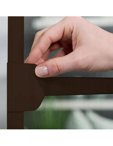 Moskitiera drzwi alu 100x215 brąz basic