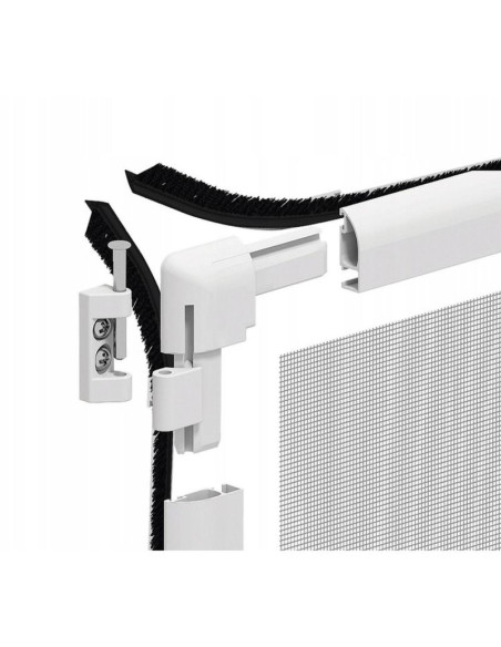 Moskitiera drzwi alu 100x215 biała basic plus