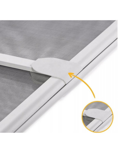 Moskitiera drzwi alu 100x215 biała basic plus