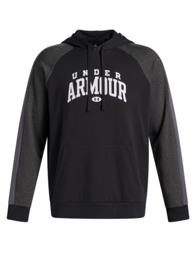 Bluza męska under armour rival fleece colorblock hoodie czarna 6003958 001