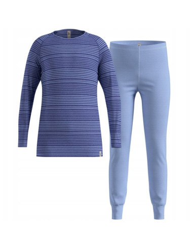 Bielizna termoaktywna - zestaw odlo set long active warm set roz. 128cm granatowa