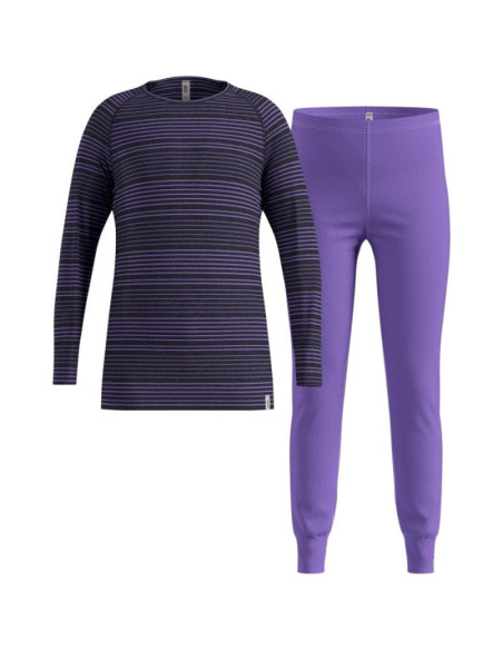 Bielizna termoaktywna - zestaw odlo set long active warm set roz. 140cm czarna