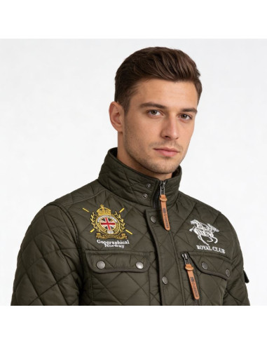 Kurtka męska geographical norway belificio  men 001 kaki (wy4492h/gn-kaki)