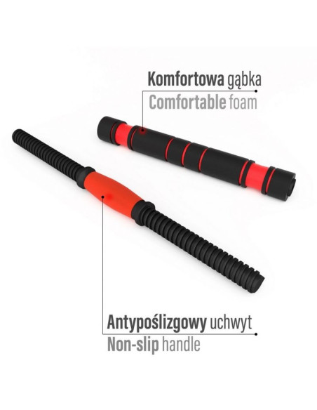 Zestaw ciężarów 6w1 hms sgn130 (sztanga, sztangielki i kettlebell) 30kg