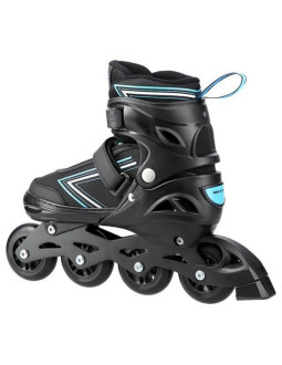 Łyżworolki nils extreme nh11912 a 2w1 czarno-niebieskie rozm. s (31-34) z wymienną płozą hokejową 2