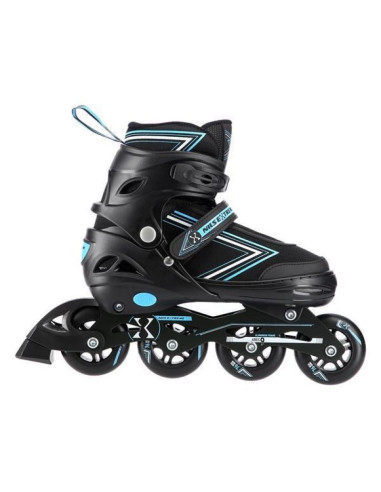 Łyżworolki nils extreme nh11912 a 2w1 czarno-niebieskie rozm. s (31-34) z wymienną płozą hokejową