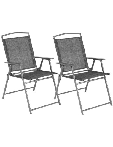 Krzesła ogrodowe składane sydney 55x68x91cm zestaw 2 szt