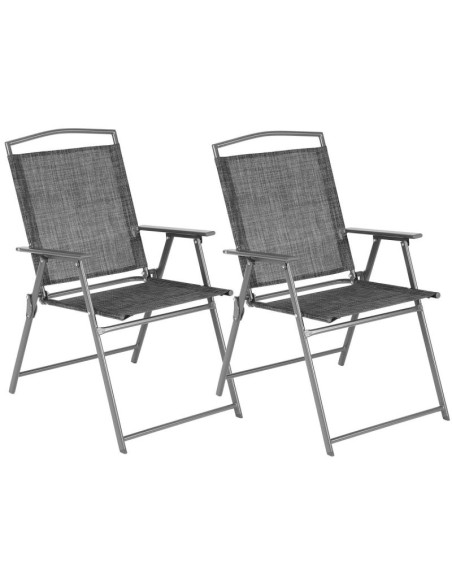 Krzesła ogrodowe składane sydney 55x68x91cm zestaw 2 szt