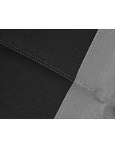 Leżak ogrodowy składany wielofunkcyjny 162x52/65x110cm czarno szary