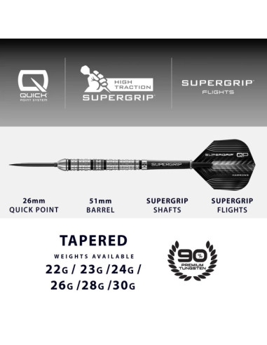 Rzutki harrows supergrip qp tapered 90% steeltip