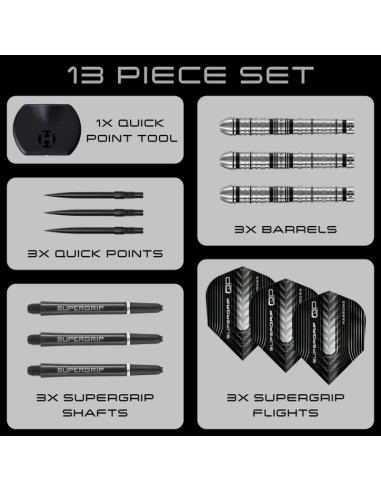 Rzutki harrows supergrip qp tapered 90% steeltip